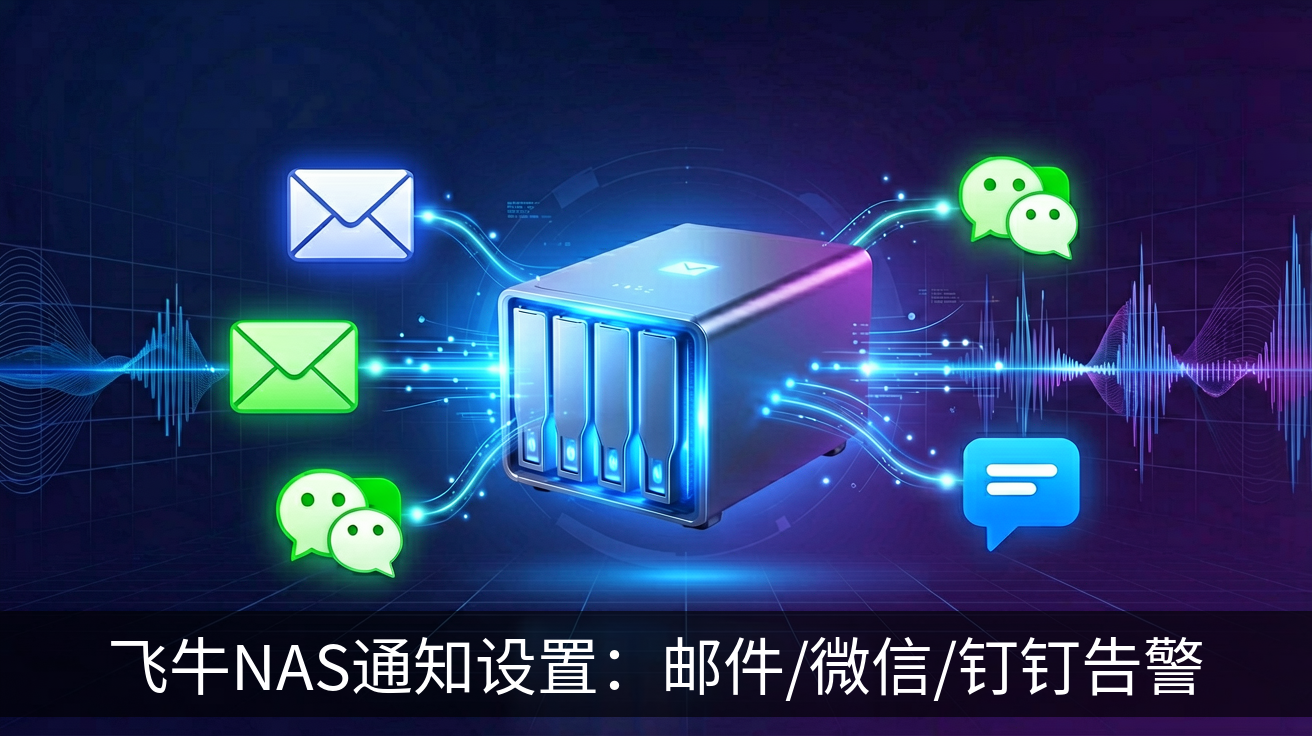 飞牛NAS通知设置：邮件/微信/钉钉告警