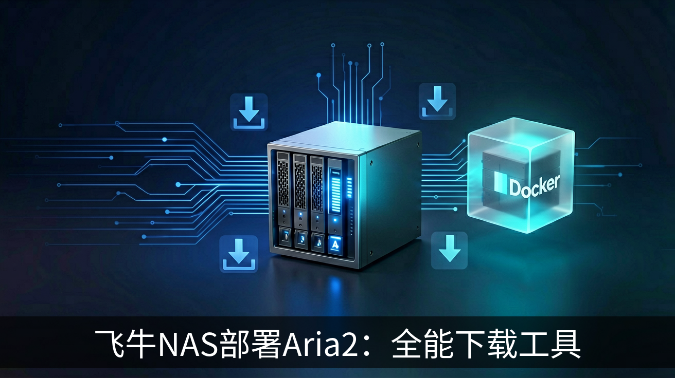 飞牛NAS部署Aria2：全能下载工具