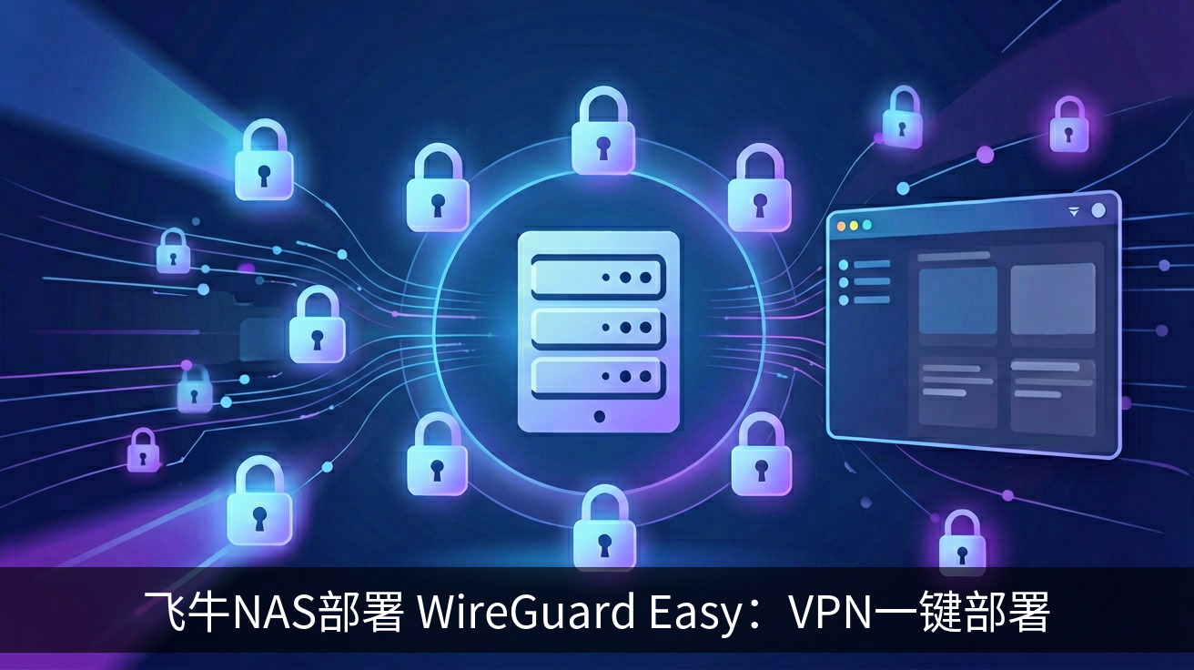 飞牛NAS部署 WireGuard Easy：VPN一键部署