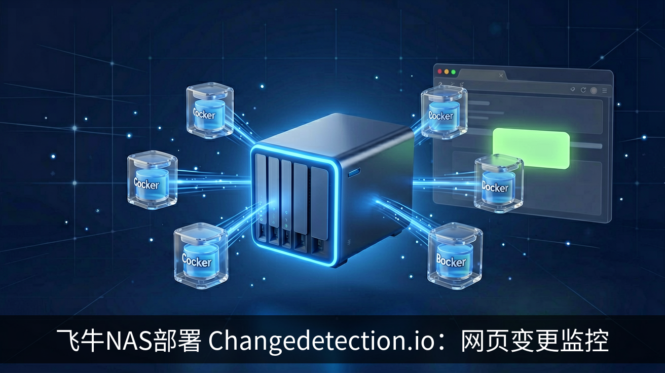 飞牛NAS部署 Changedetection.io：网页变更监控