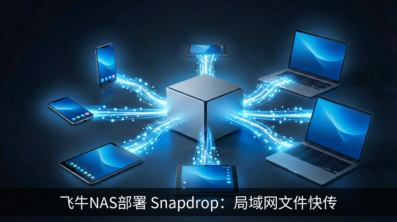 飞牛NAS部署 Snapdrop：局域网文件快传