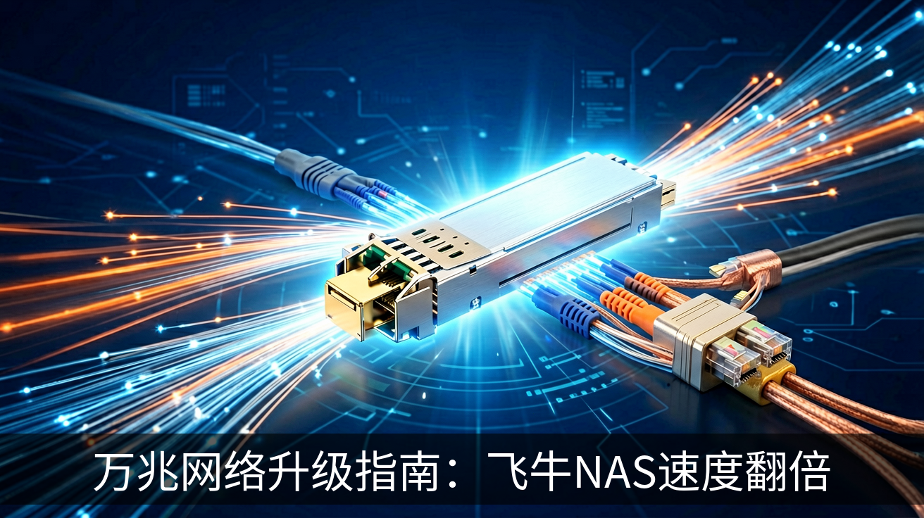万兆网络升级指南：飞牛NAS速度翻倍