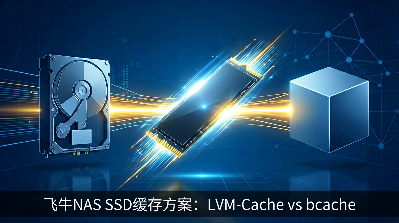 飞牛NAS SSD缓存方案：LVM-Cache vs bcache