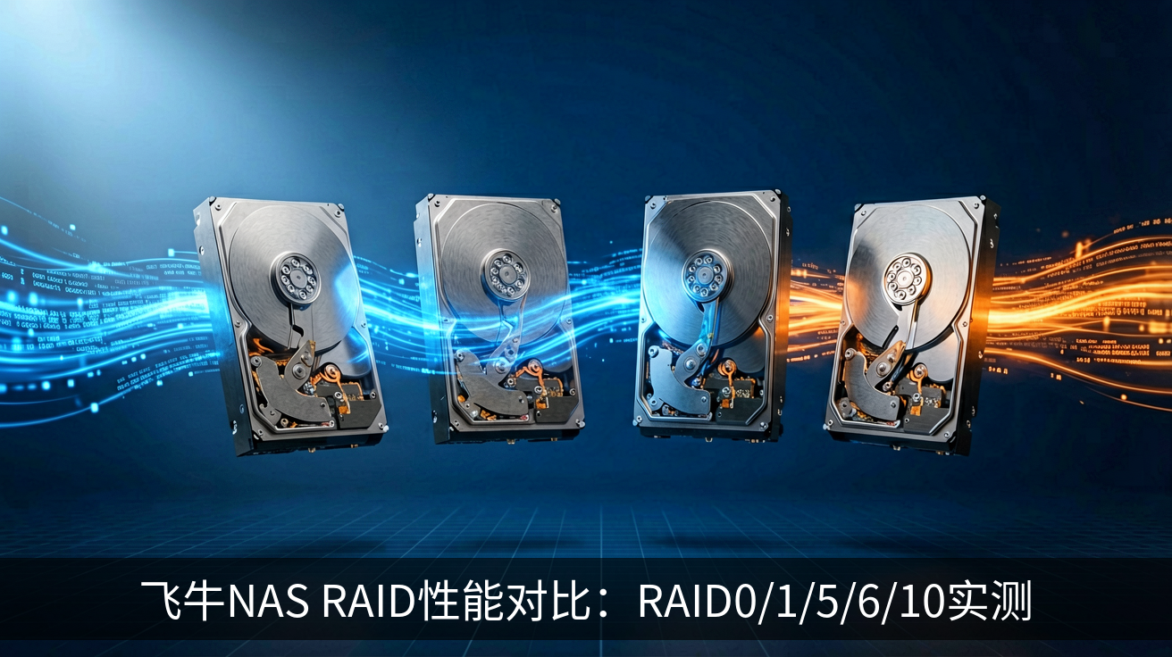 飞牛NAS RAID性能对比：RAID0/1/5/6/10实测