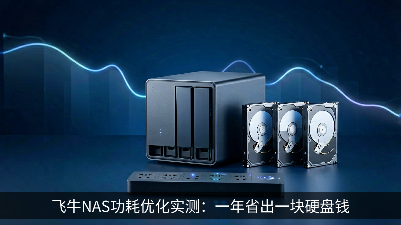 飞牛NAS功耗优化实测：一年省出一块硬盘钱