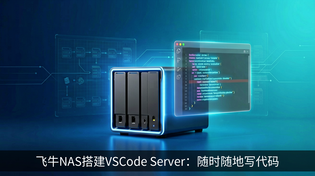 飞牛NAS搭建VSCode Server：随时随地写代码