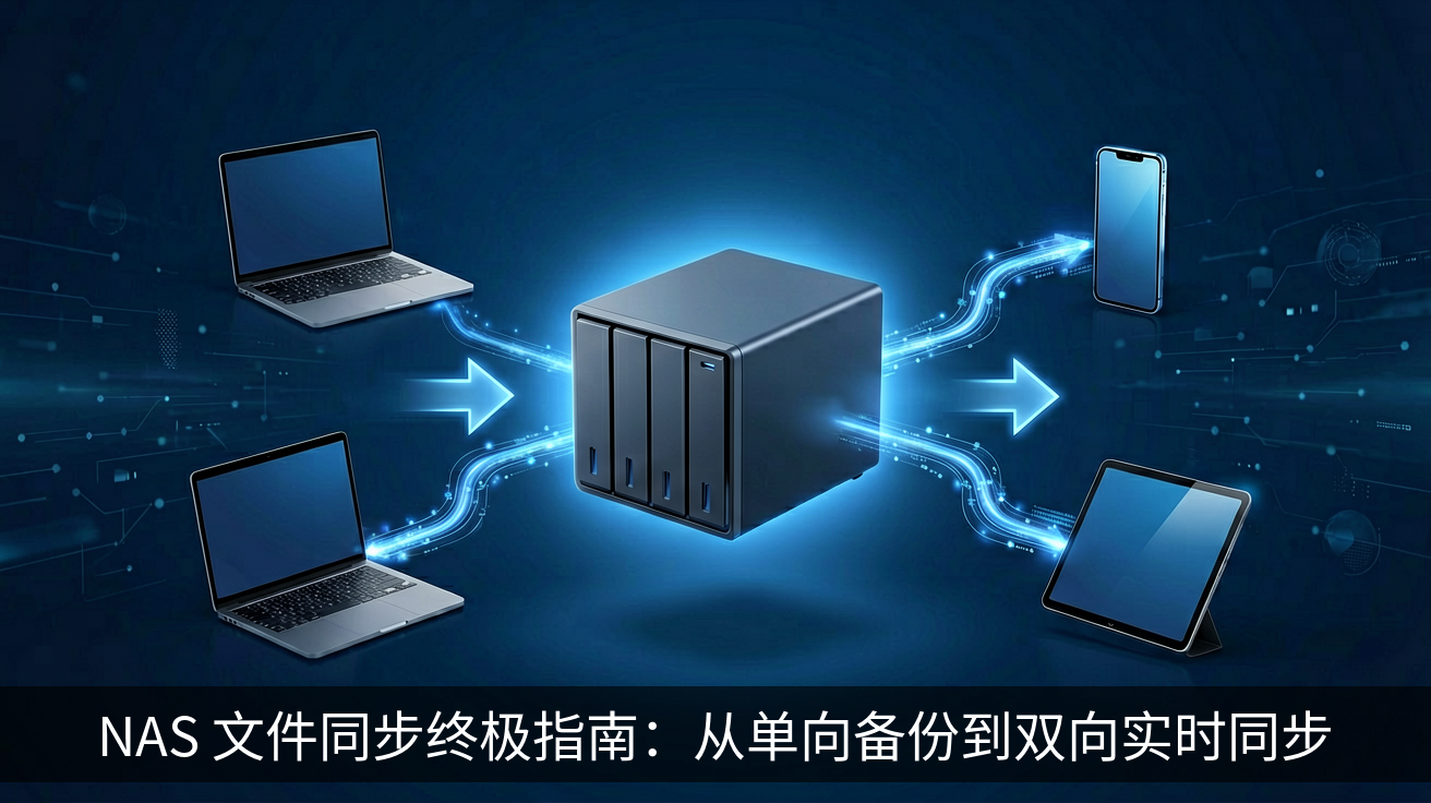 NAS 文件同步终极指南：从单向备份到双向实时同步