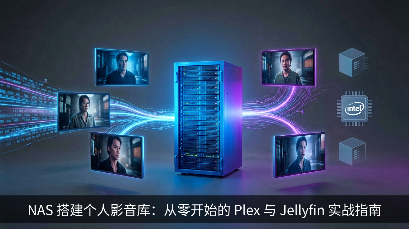 NAS 搭建个人影音库：从零开始的 Plex 与 Jellyfin 实战指南