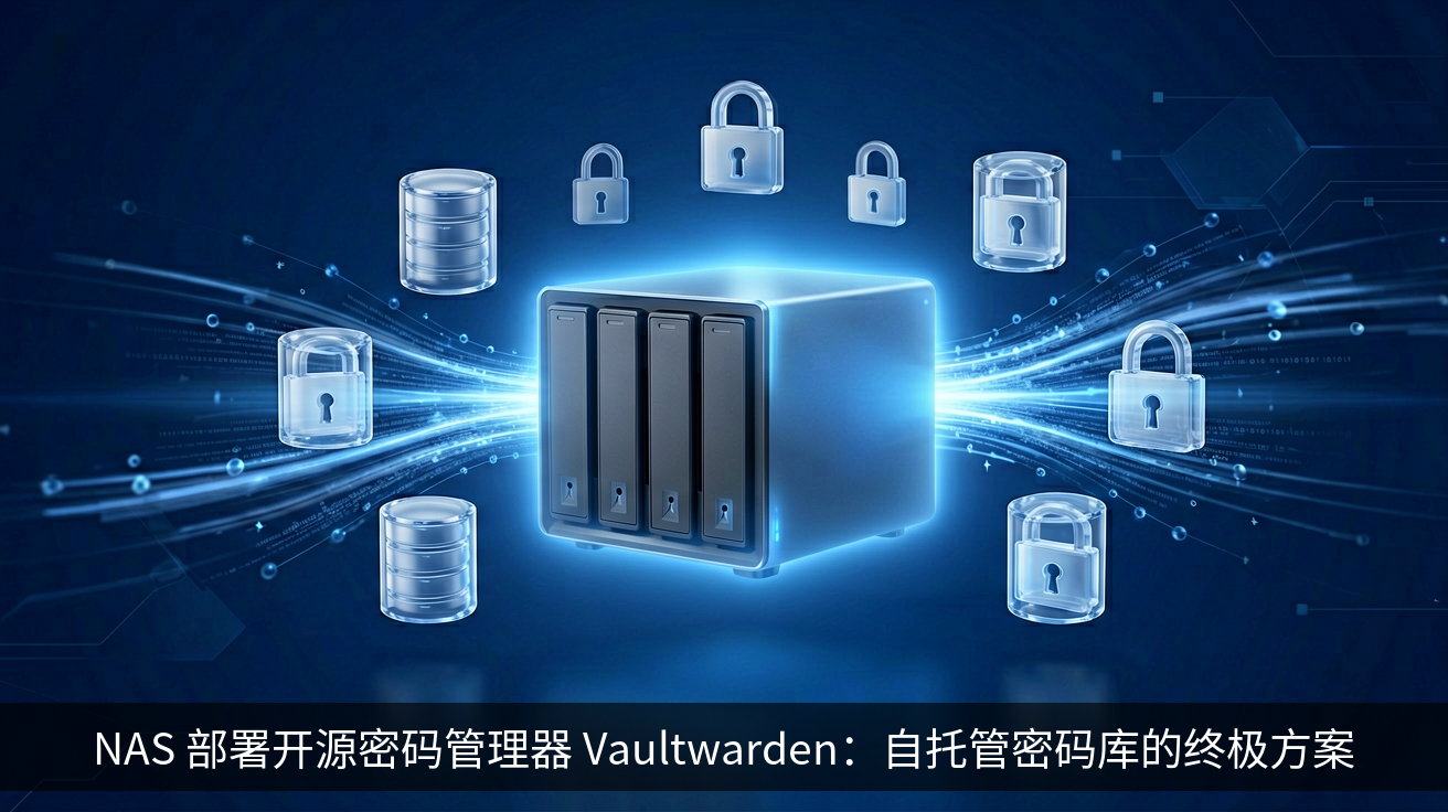 NAS 部署开源密码管理器 Vaultwarden：自托管密码库的终极方案