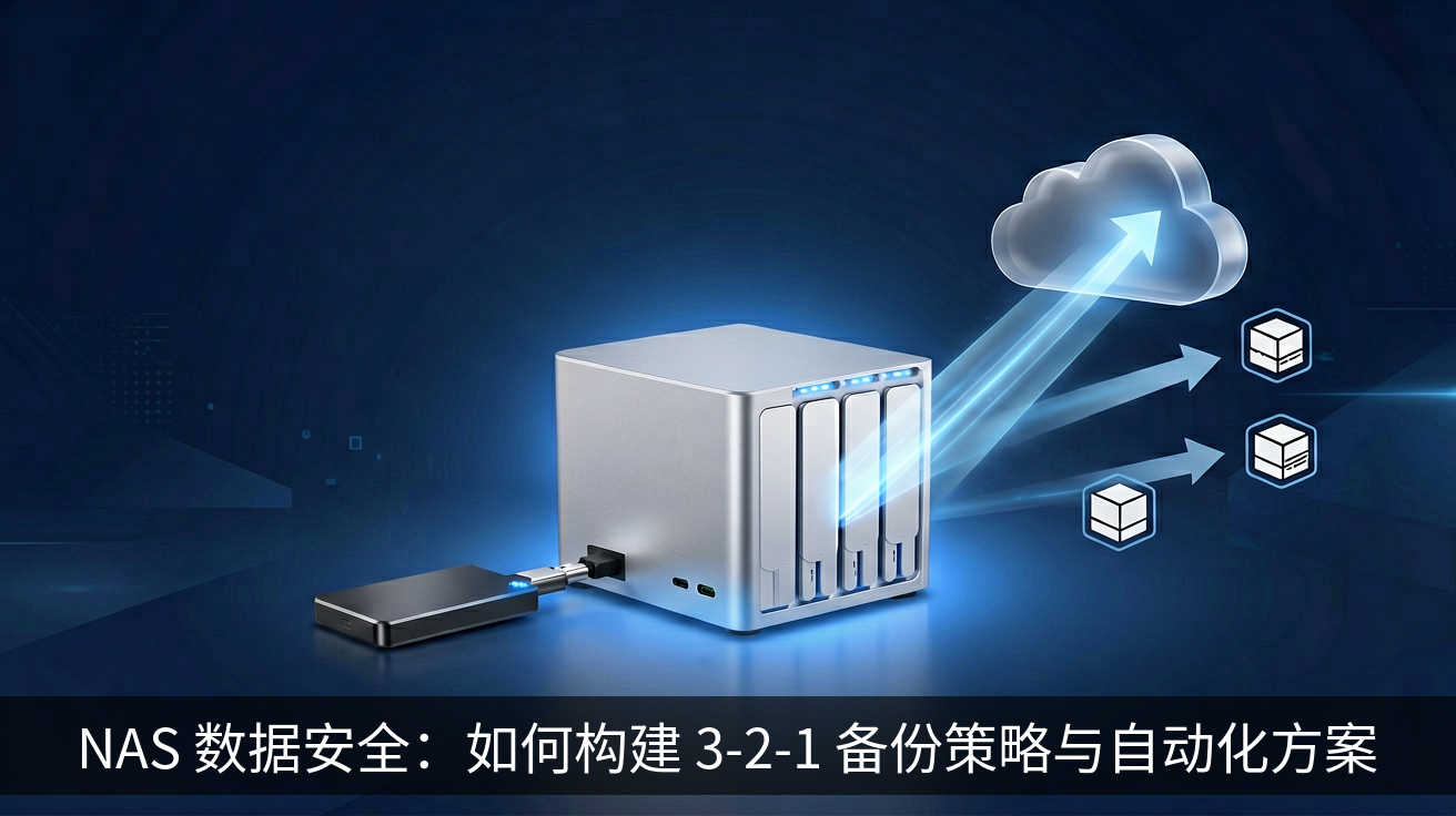 NAS 数据安全：如何构建 3-2-1 备份策略与自动化方案