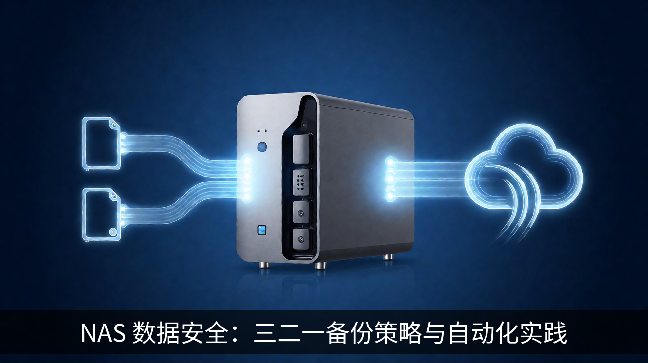 NAS 数据安全：三二一备份策略与自动化实践