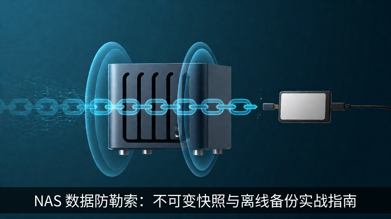 NAS 数据防勒索：不可变快照与离线备份实战指南